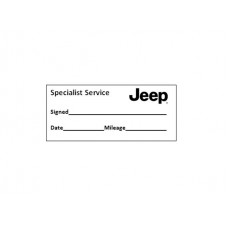 Specialist Service Stamp - Jeep
